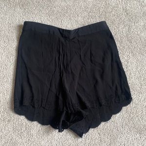 Black high waisted shorts
